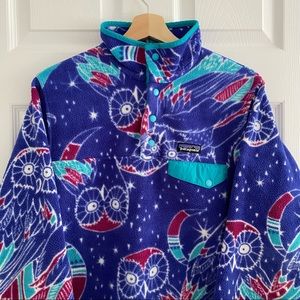 Patagonia Synchilla Fleece Harvest Moon Owl Print Size Medium